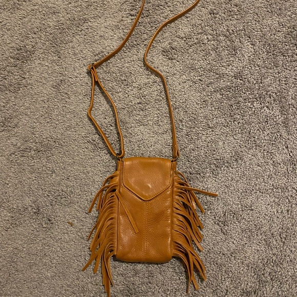 Day & Mood Handbags - Day & Mood Cellphone Crossbody in Cognac